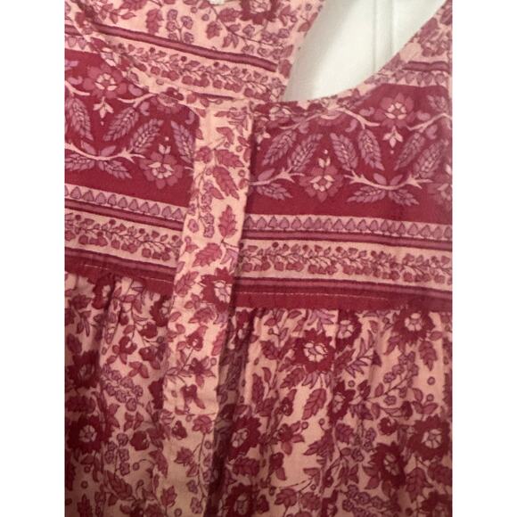 Faherty Adella Floral Jumpsuit Womens Size Small Pink Red Printed Boho - Picture 7 of 8